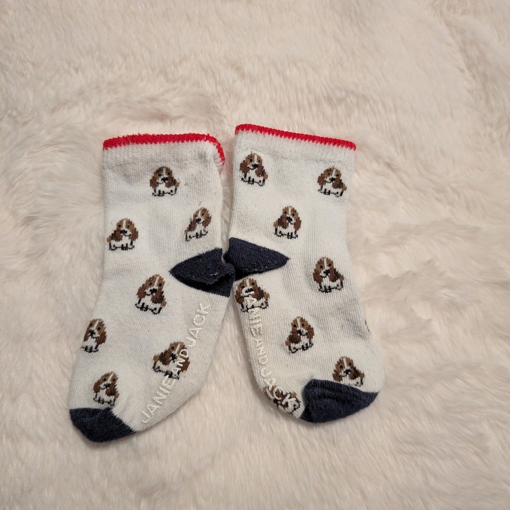 Cute Dog Print Baby Socks
